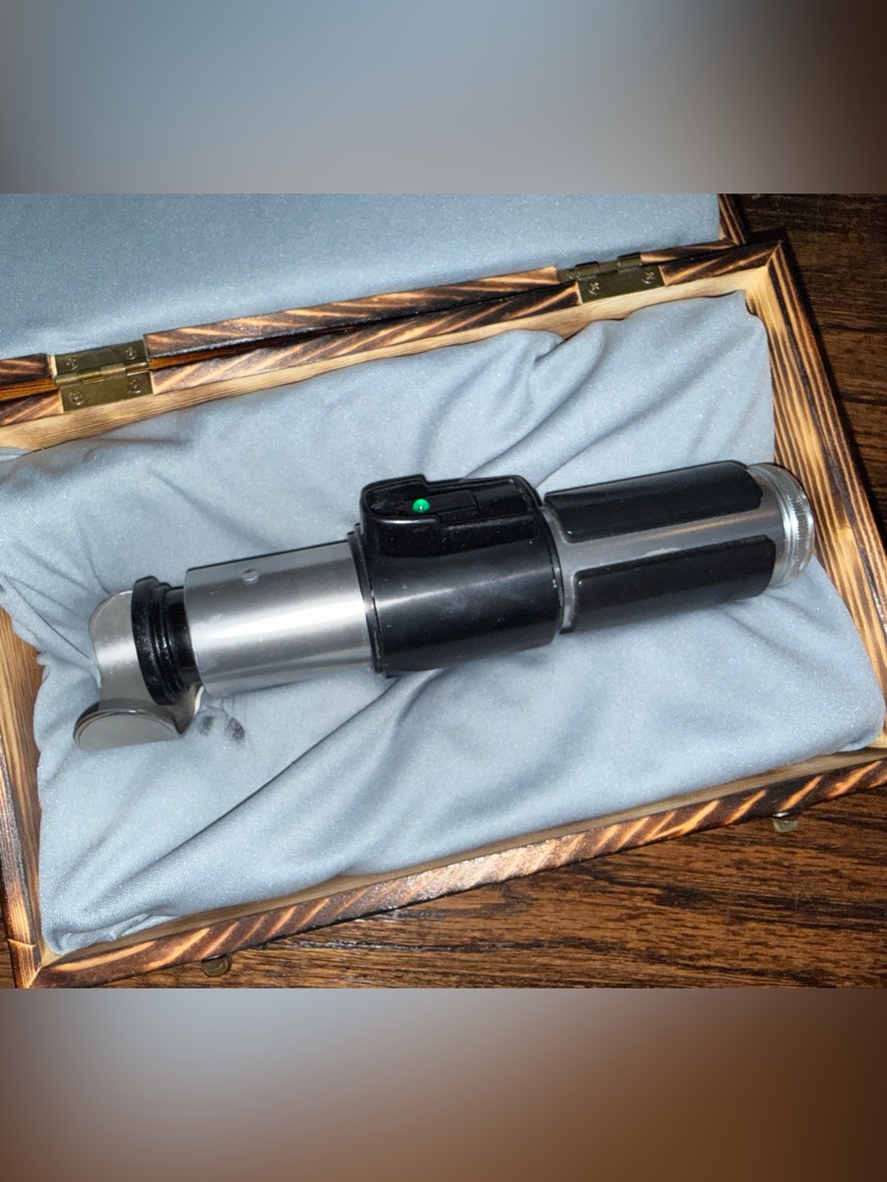 Custom Yoda Lightsaber Hilt With Wooden Display Box